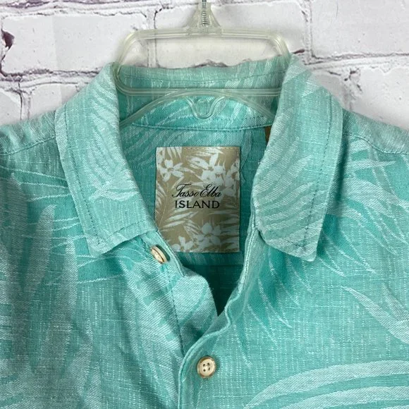 Tasso Elba Island Green Shirt & Zonz Brown Short Men's Bundle - Picture 3 of 16